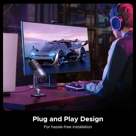 მიკროფონი UGREEN CM769 (35629), Microphone for PC, RGB, USB, 3.5mm, Black, 7 imageმიკროფონი UGREEN CM769 (35629), Microphone for PC, RGB, USB, 3.5mm, Black, 7 imageმიკროფონი UGREEN CM769 (35629), Microphone for PC, RGB, USB, 3.5mm, Black, 7 image