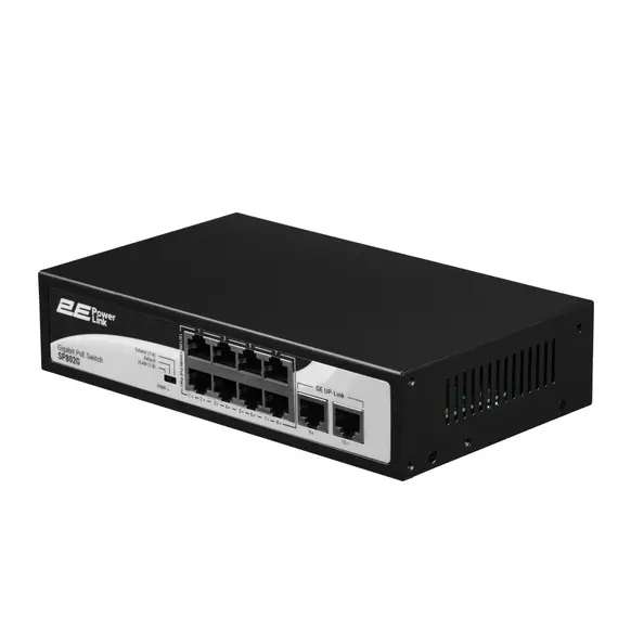 სვიჩი 2E PowerLink Switch SP802G 10xGE (8xPoE, 2xUplink), 120W, Unmanaged, 3 imageსვიჩი 2E PowerLink Switch SP802G 10xGE (8xPoE, 2xUplink), 120W, Unmanaged, 3 imageსვიჩი 2E PowerLink Switch SP802G 10xGE (8xPoE, 2xUplink), 120W, Unmanaged, 3 image
