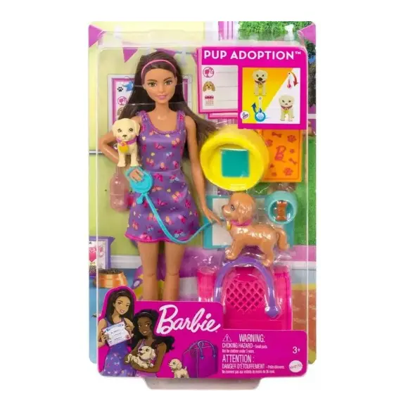 ბარბის თოჯინა MATTEL Barbie Adopt-a-Pup Playset - Latina, 2 imageბარბის თოჯინა MATTEL Barbie Adopt-a-Pup Playset - Latina, 2 imageბარბის თოჯინა MATTEL Barbie Adopt-a-Pup Playset - Latina, 2 image