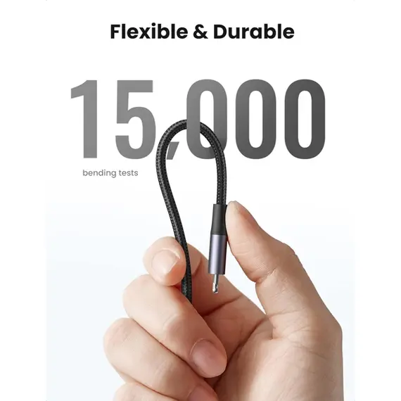 USB კაბელი UGREEN US304 (60760), MFi USB-C to Lightning Cable, 1.5m, Black, 3 imageUSB კაბელი UGREEN US304 (60760), MFi USB-C to Lightning Cable, 1.5m, Black, 3 imageUSB კაბელი UGREEN US304 (60760), MFi USB-C to Lightning Cable, 1.5m, Black, 3 image