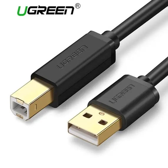 Printer Cable UGREEN US135 (20847) USB 2.0 AM to BM Print Cable 2M Gold-Plated (Black) 2M, 2 imagePrinter Cable UGREEN US135 (20847) USB 2.0 AM to BM Print Cable 2M Gold-Plated (Black) 2M, 2 imagePrinter Cable UGREEN US135 (20847) USB 2.0 AM to BM Print Cable 2M Gold-Plated (Black) 2M, 2 image