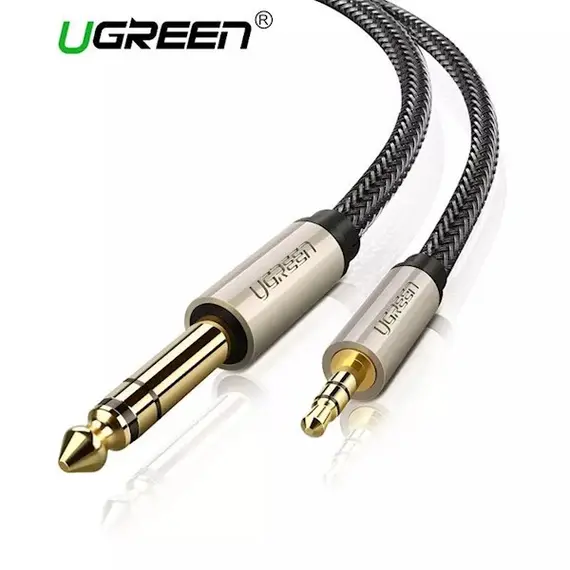 Audio cable UGREEN AV127 (10629) 3.5mm to 6.35mm TRS Stereo Audio Cable 3m, Gray, 2 imageAudio cable UGREEN AV127 (10629) 3.5mm to 6.35mm TRS Stereo Audio Cable 3m, Gray, 2 imageAudio cable UGREEN AV127 (10629) 3.5mm to 6.35mm TRS Stereo Audio Cable 3m, Gray, 2 image