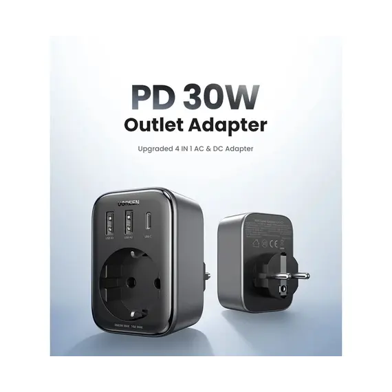 Adapter UGREEN (90613) 30w, 2 imageAdapter UGREEN (90613) 30w, 2 imageAdapter UGREEN (90613) 30w, 2 image