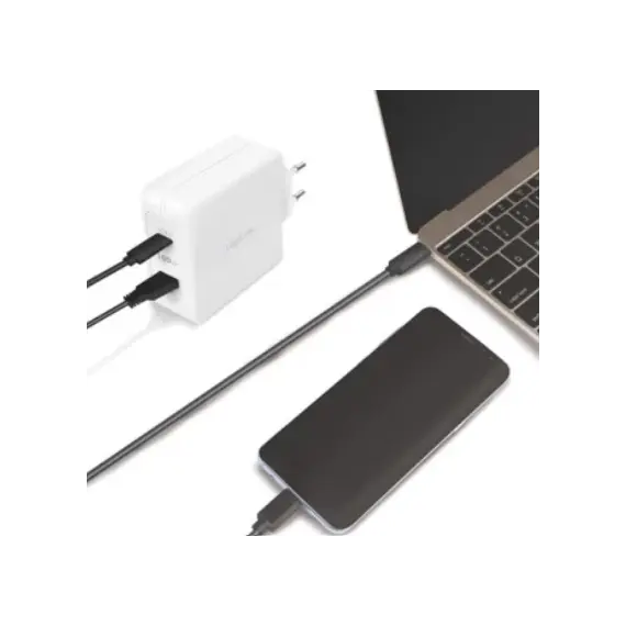 ადაპტერი Logilink PA0281 Dual USB charger set 1x USB-C 1x USB-A 100W white, 4 imageადაპტერი Logilink PA0281 Dual USB charger set 1x USB-C 1x USB-A 100W white, 4 imageადაპტერი Logilink PA0281 Dual USB charger set 1x USB-C 1x USB-A 100W white, 4 image