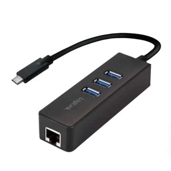 Adapter Logilink UA0283 Gen 1 USB-C Hub 3-Port USB3.2 with Gigabit LANAdapter Logilink UA0283 Gen 1 USB-C Hub 3-Port USB3.2 with Gigabit LANAdapter Logilink UA0283 Gen 1 USB-C Hub 3-Port USB3.2 with Gigabit LAN