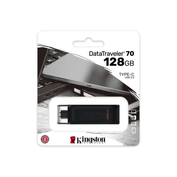 ფლეშ მეხსიერება Kingston 128GB USB-C DataTraveler (DT70/128GB), 2 imageფლეშ მეხსიერება Kingston 128GB USB-C DataTraveler (DT70/128GB), 2 imageფლეშ მეხსიერება Kingston 128GB USB-C DataTraveler (DT70/128GB), 2 image