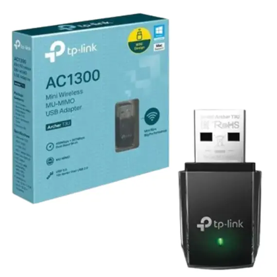 ადაპტერი TP-Link Archer T3U Mini Wireless USB Adapter, 2 imageადაპტერი TP-Link Archer T3U Mini Wireless USB Adapter, 2 imageადაპტერი TP-Link Archer T3U Mini Wireless USB Adapter, 2 image