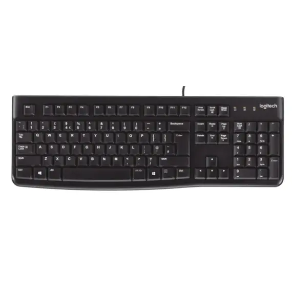 კლავიატურა LOGITECH K120 Corded Keyboard - BLACK - USB - RUS - B2Bკლავიატურა LOGITECH K120 Corded Keyboard - BLACK - USB - RUS - B2Bკლავიატურა LOGITECH K120 Corded Keyboard - BLACK - USB - RUS - B2B