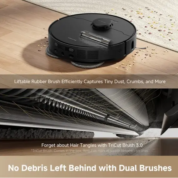 მტვერსასრუტი Dreame Robot Vacuum L40 Ultra AE Black (RLL77SE), 6 imageმტვერსასრუტი Dreame Robot Vacuum L40 Ultra AE Black (RLL77SE), 6 imageმტვერსასრუტი Dreame Robot Vacuum L40 Ultra AE Black (RLL77SE), 6 image