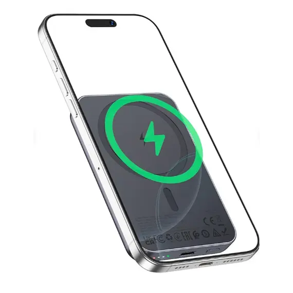 პორტატული დამტენი HocoJ160 Original magnetic power bank(5000mAh) metal grey, 2 imageპორტატული დამტენი HocoJ160 Original magnetic power bank(5000mAh) metal grey, 2 imageპორტატული დამტენი HocoJ160 Original magnetic power bank(5000mAh) metal grey, 2 image