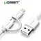 USB cable UGREEN US178 (20876) USB 2.0 to Micro USB + Lightning (2 in 1) Data Cable 1MUSB cable UGREEN US178 (20876) USB 2.0 to Micro USB + Lightning (2 in 1) Data Cable 1MUSB cable UGREEN US178 (20876) USB 2.0 to Micro USB + Lightning (2 in 1) Data Cable 1M