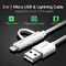USB cable UGREEN US178 (20876) USB 2.0 to Micro USB + Lightning (2 in 1) Data Cable 1M, 5 imageUSB cable UGREEN US178 (20876) USB 2.0 to Micro USB + Lightning (2 in 1) Data Cable 1M, 5 imageUSB cable UGREEN US178 (20876) USB 2.0 to Micro USB + Lightning (2 in 1) Data Cable 1M, 5 image