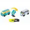 The toy vehicle is the TransRacers Bus & Van, 2 imageThe toy vehicle is the TransRacers Bus & Van, 2 imageThe toy vehicle is the TransRacers Bus & Van, 2 image