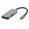 Gembird A-CM-COMBO3-02 USB Type-C 3-in-1 multi-port adapter (USB port+HDMI +PD) SilverGembird A-CM-COMBO3-02 USB Type-C 3-in-1 multi-port adapter (USB port+HDMI +PD) SilverGembird A-CM-COMBO3-02 USB Type-C 3-in-1 multi-port adapter (USB port+HDMI +PD) Silver