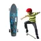 Skateboard M350YST-SKALETON2 with luminous wheels and handle, 4 imageSkateboard M350YST-SKALETON2 with luminous wheels and handle, 4 imageSkateboard M350YST-SKALETON2 with luminous wheels and handle, 4 image