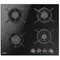 Hansa Hob gas on glass, 59cm, cast-iron, blackHansa Hob gas on glass, 59cm, cast-iron, blackHansa Hob gas on glass, 59cm, cast-iron, black