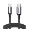 USB კაბელი UGREEN US304 (60760), MFi USB-C to Lightning Cable, 1.5m, BlackUSB კაბელი UGREEN US304 (60760), MFi USB-C to Lightning Cable, 1.5m, BlackUSB კაბელი UGREEN US304 (60760), MFi USB-C to Lightning Cable, 1.5m, Black